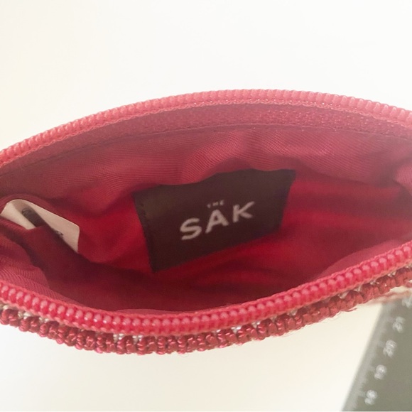 The Sak, Vtg Satchel and coin purse, Snowflakes and stripes Purse Wallet - Picture 6 of 6